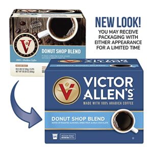 Victor Allen's Coffee Donut Shop Blend, Medium Roast, 42 Count, Single Serve Coffee Pods for Keurig K-Cup Brewers