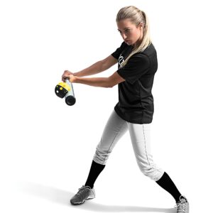 SKLZ Impact Limited-Flight Practice Baseball, Softball, and Mini Balls (Softballs, 8 Pack), Black/Yellow