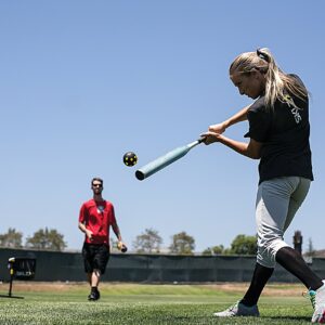 SKLZ Impact Limited-Flight Practice Baseball, Softball, and Mini Balls (Softballs, 8 Pack), Black/Yellow