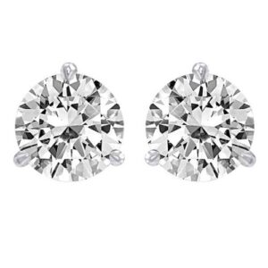 houston diamond district 1 carat diamond earrings (i-j color, si2-i1 clarity) - very good cut