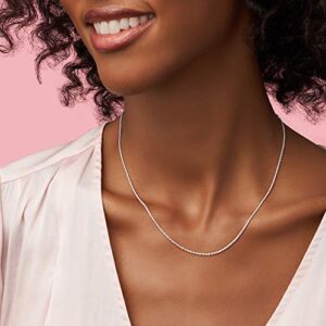 Pandora Classic Cable Chain Necklace - Thin Necklace Chain with Lobster Clasp - Great Gift for Women - Sterling Silver Adjustable Chain Necklace - 17.7"