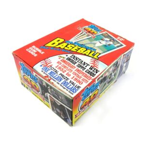 1991 topps baseball box (36 packs) possible chipper jones rookie