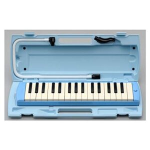 Yamaha Pianica Keyboard Harmonica, 32 Keys, Blue, P-32E, For Children's Convenience, Comes with Plastic Hard Case with Matching Color 1) Blue