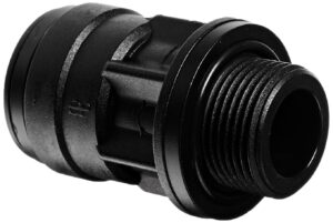 john guest pm012216e male connector, 22 mm x 3/4" bspp (pack of 10)