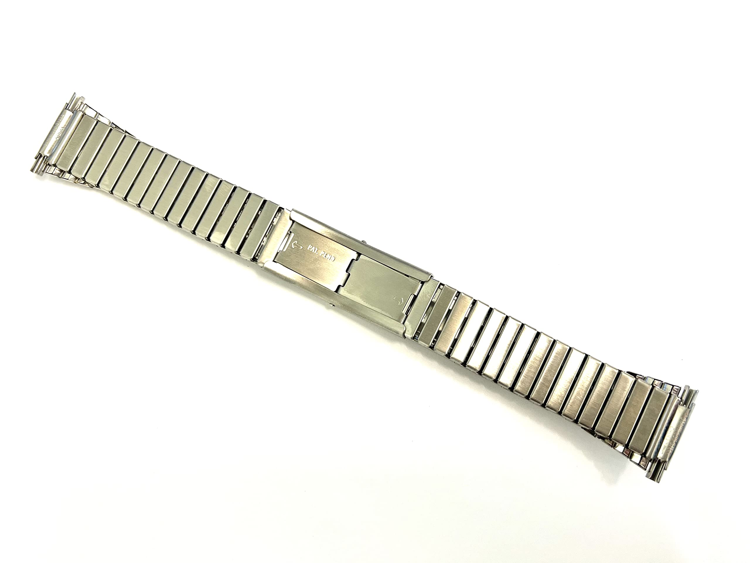 TIMEX 16-20MM Stainless Silver Expansion Fast FIT Strap Watch Band 6.8 INCHES Long