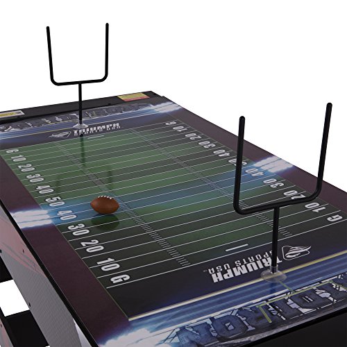 TRIUMPH SPORTS USA 4-in-1 Rotating Swivel Multigame Table – Air Hockey, Billiards, Table Tennis, and Launch Football , Black/White, 23.75 x 32.00 x 48.00"