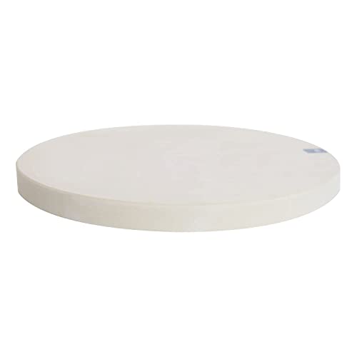 NoTrax 14" Round x 1" Sani-Tuff T45 Natural Rubber Cutting Board, Non-Skid Professional-Grade, Made in USA, T45S4R14BF