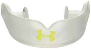 under armour mouthwear armourfit low profile soccer mouthguard, clear, adult