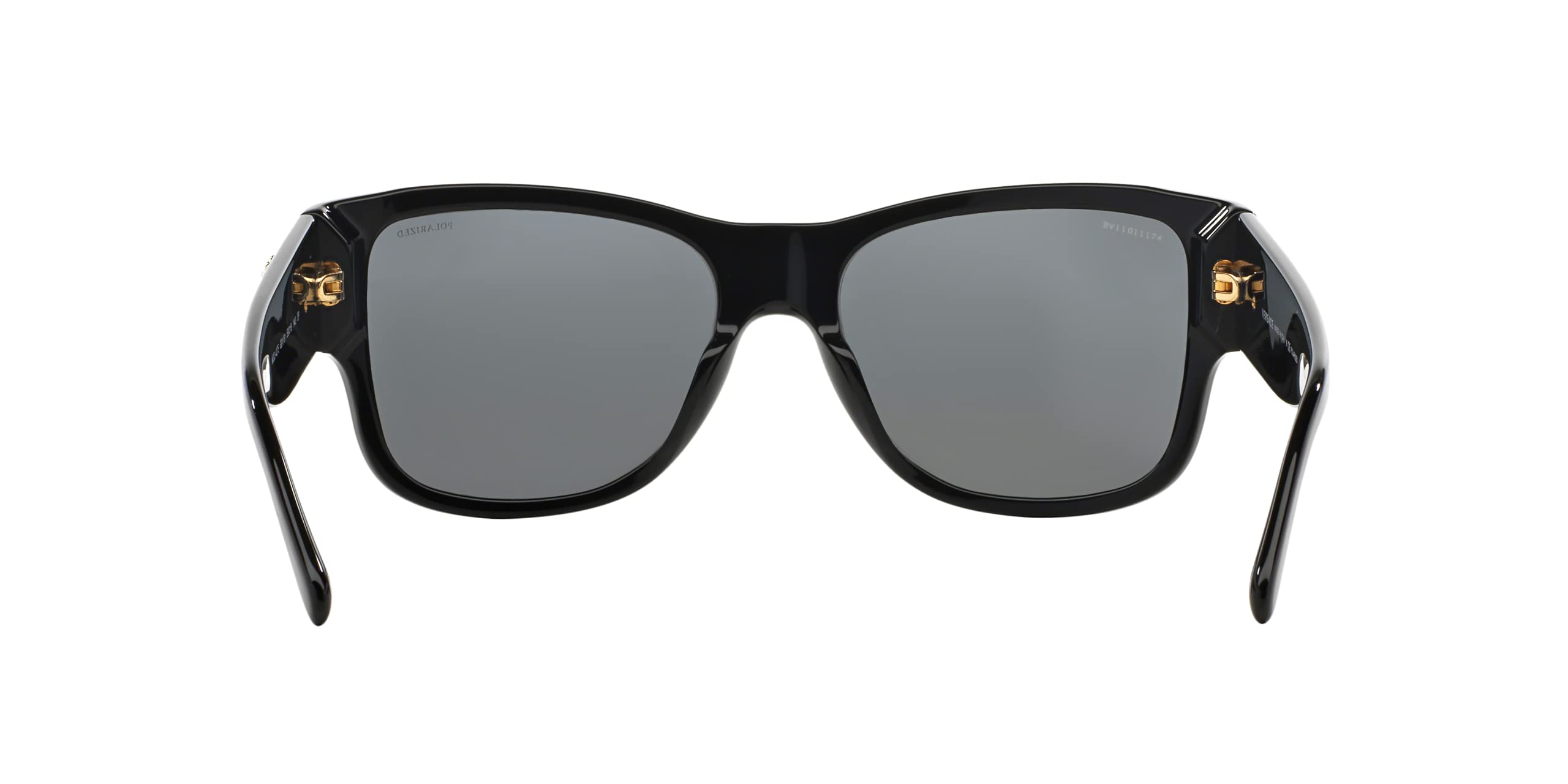 Versace Man Sunglasses Black Frame, Dark Grey - Polarized Lenses, 58MM