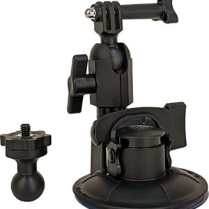 Panavise ActionGrip 13120 Single Knuckle Suction Cup Camera Mount (Matte Black)