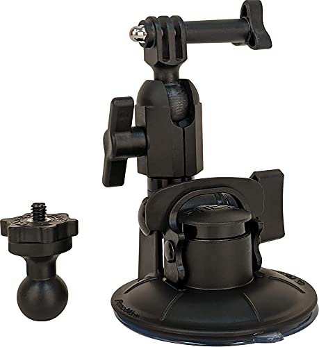 Panavise ActionGrip 13120 Single Knuckle Suction Cup Camera Mount (Matte Black)