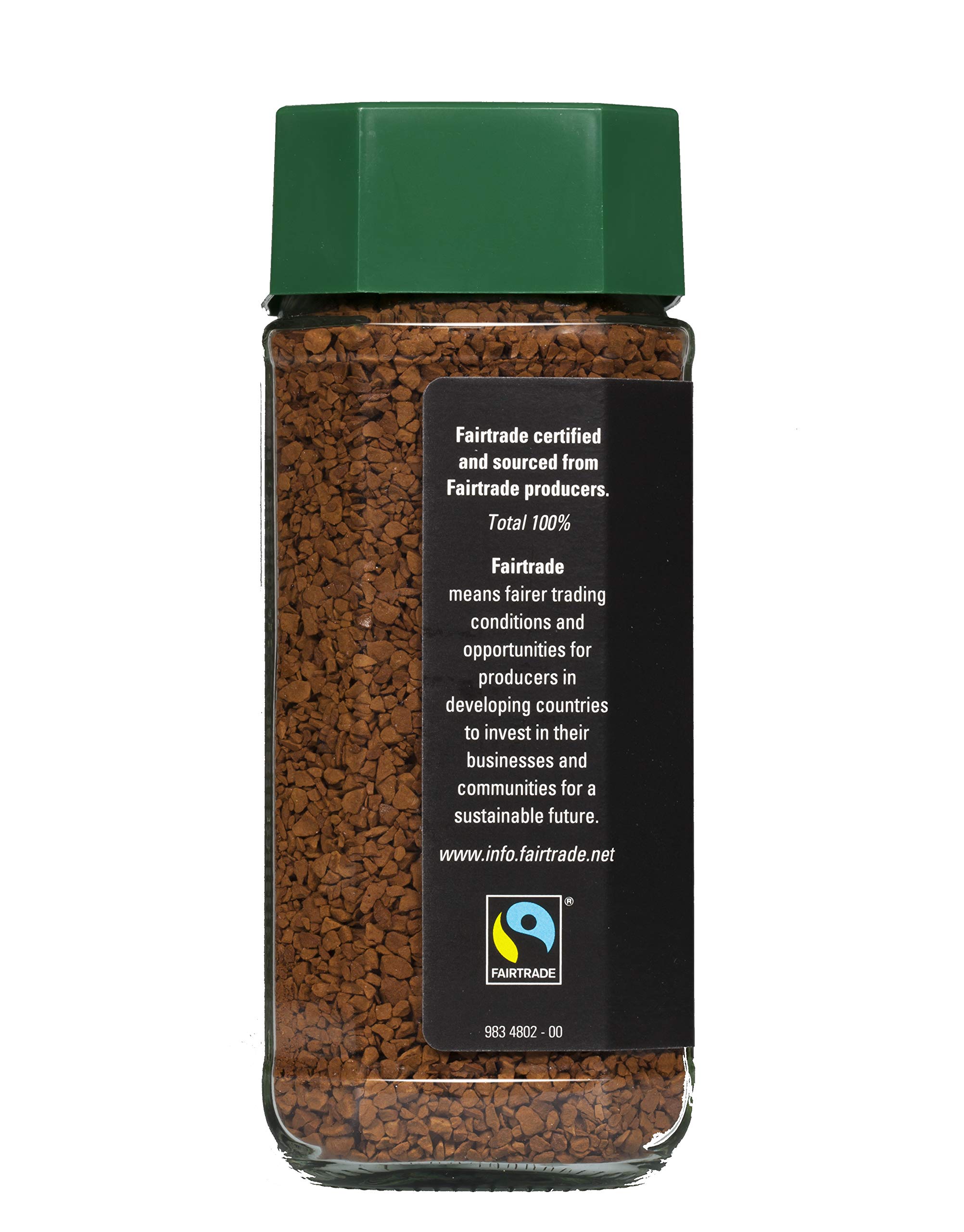 Mount Hagen 3.53oz Organic Freeze Dried Instant Decaf Coffee | Eco-friendly, Fair-Trade Decaffeinated Coffee Made From Organic Medium Roast Arabica Beans [3.53oz Jar]