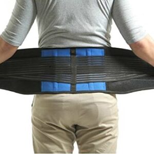 KL Happiness Deluxe Neoprene Double Pull Lumbar Lower Back Support Brace Exercise Belt Size 4XL (48-52”) We Have All Size S - 6XL