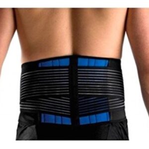 KL Happiness Deluxe Neoprene Double Pull Lumbar Lower Back Support Brace Exercise Belt Size 4XL (48-52”) We Have All Size S - 6XL