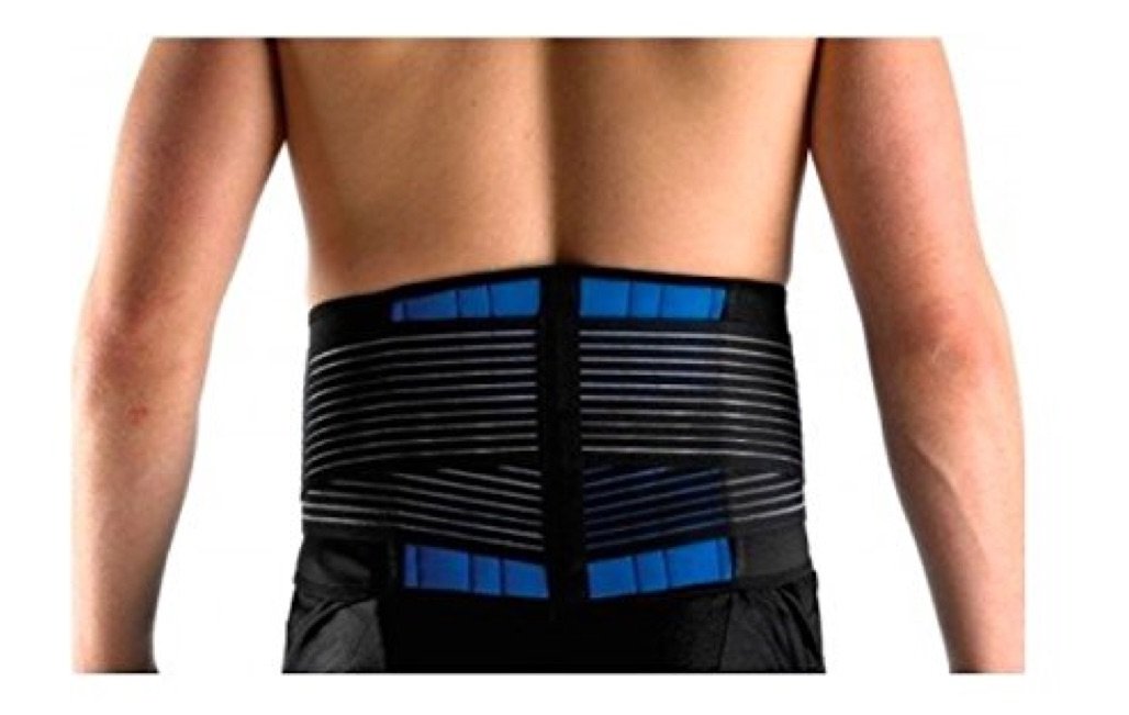 KL Happiness Deluxe Neoprene Double Pull Lumbar Lower Back Support Brace Exercise Belt Size 4XL (48-52”) We Have All Size S - 6XL