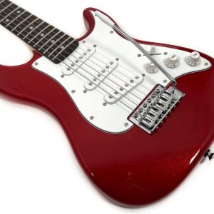 Electric Guitar Package 1/2 Size w/Pocket Amp, Strap, and Cord SX RST 1/2 CAR Short Scale Red Package