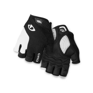 giro strade dure sg men's road cycling gloves - black/white (2020), large