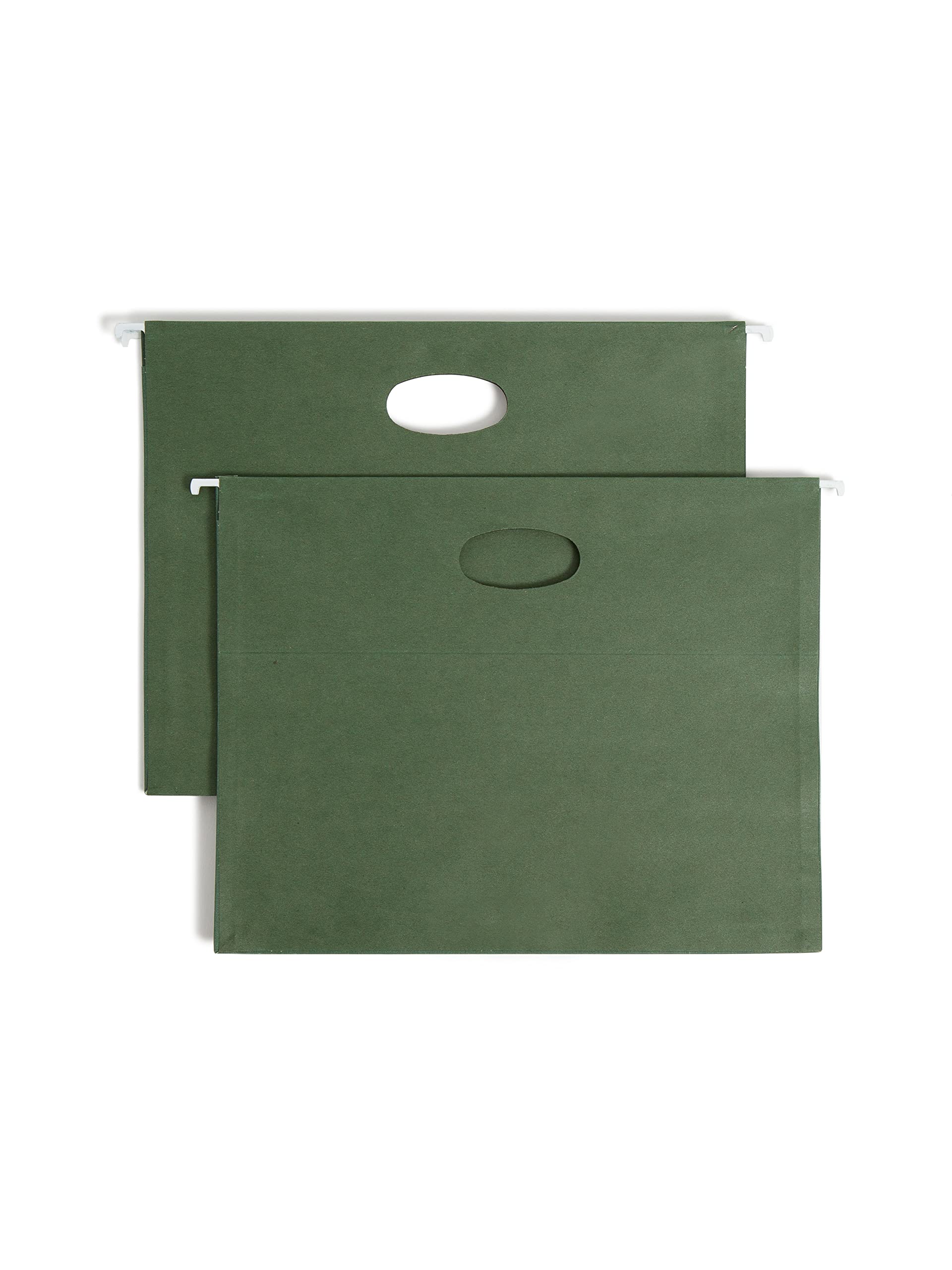 Smead 100% Recycled Hanging Pocket with Full-Height Gusset, 3-1/2" Expansion, Letter Size, Standard Green, 10 per Box (64226)