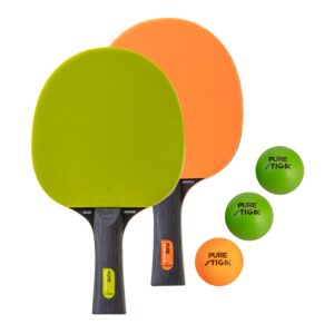 stiga pure color advance 2-player table tennis set - great ping pong starter set for beginners