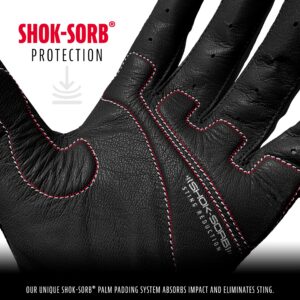 Franklin Sports MLB Adult Shok-Sorb Neo Batting Gloves, White/Black, Large