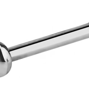 Forbidden Body Jewelry 20g Surgical Steel Basic Straight Nose Stud with Flat Steel Button End