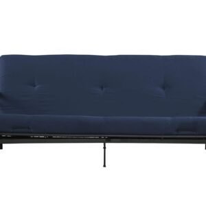 DHP 6" Microfiber Futon Mattress Sofa Bed, Full, Blue