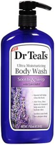 dr teal's ultra moisturizing body wash with lavender, 96 fl oz. (packaging may vary)