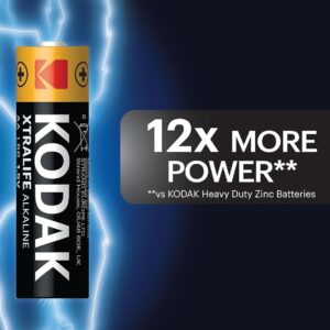 KODAK AA Batteries - Alkaline Batteries, 1.5V Mignon LR06 MN1500 AM3 Battery Pack (60 Count) (Qty 60.)