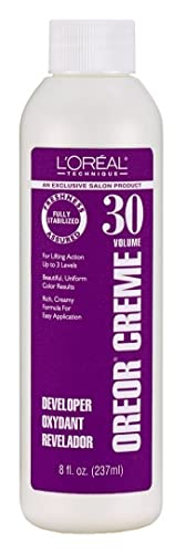 Loreal Oreor Creme 30 Volume Developer 8 Ounce (235ml) (2 Pack)