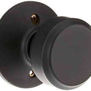 Schlage Lock KNOB Passage Bowery MAT Black F10BOW622