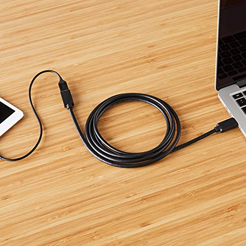 Amazon Basics USB-A 3.0 Extension Cable, 4.8Gbps High-Speed, Male to Female Gold-Plated Connectors, 3.3 Foot, Black