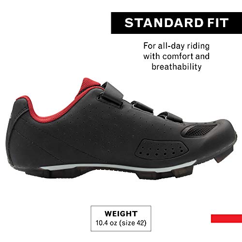 Louis Garneau, Men's Multi Air Flex II Bike Shoes for Commuting, MTB and Indoor Cycling, SPD Cleats Compatible with MTB Pedals, Black, 45