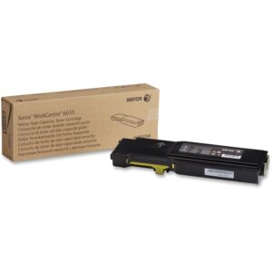 xerox workcentre 6655 yellow high capacity toner-cartridge (7,500 pages) - 106r02746