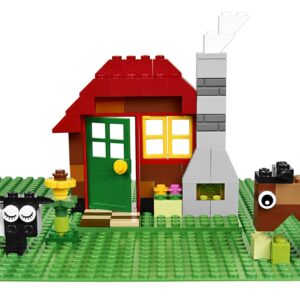 LEGO Classic Green Baseplate 2304 Supplement for Building, Playing, and Displaying Creations, 10in x 10in, Large Building Base Accessory for Kids and Adults (1 Piece)