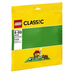 LEGO Classic Green Baseplate 2304 Supplement for Building, Playing, and Displaying Creations, 10in x 10in, Large Building Base Accessory for Kids and Adults (1 Piece)