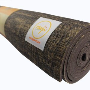 Maji Sports Jute Yoga Mat, Brown, 24 x 68 x 4.5mm