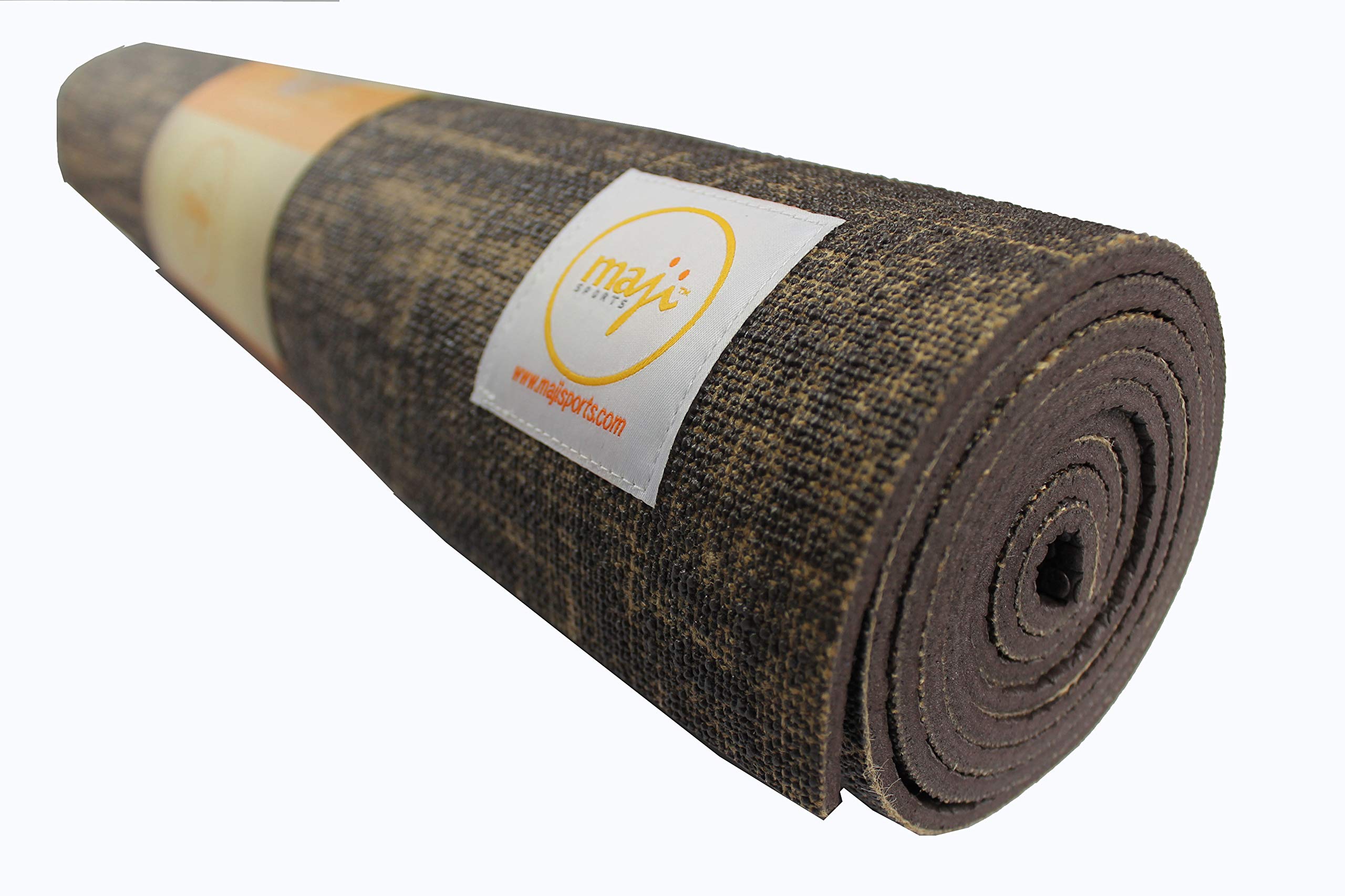 Maji Sports Jute Yoga Mat, Brown, 24 x 68 x 4.5mm