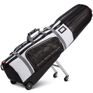 sun mountain club glider tour series golf travel cover - black/white