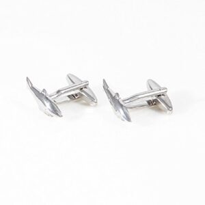 MRCUFF Shark Great White Cufflinks with a Presentation Gift Box & Polishing Cloth