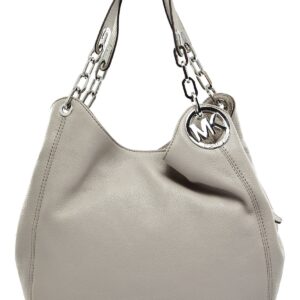 Michael Kors Fulton Large Shoulder Tote in Pearl Grey