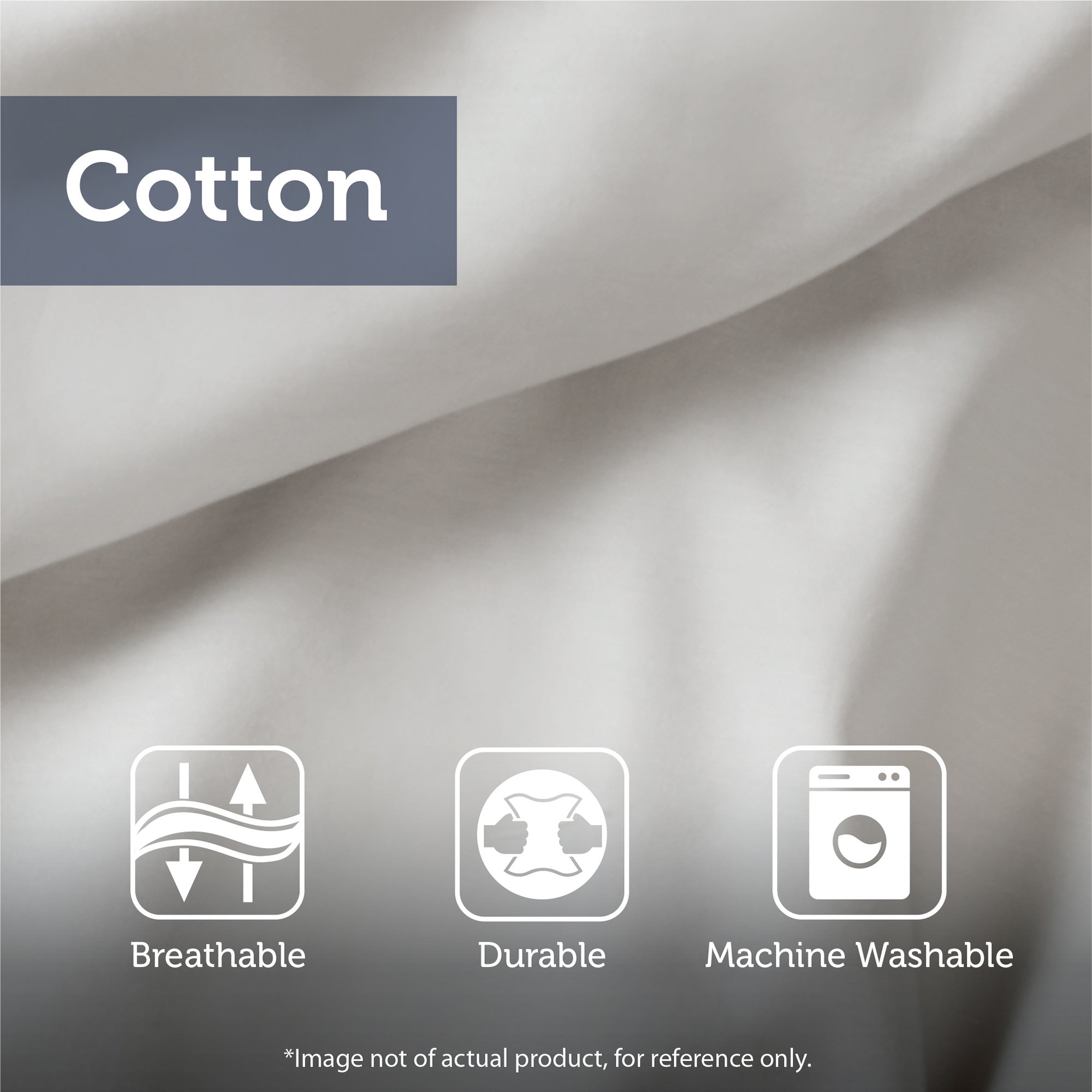 Madison Park Cotton Comforter, 300 Thread Count Cotton Comforter, Box Quilting, Soft, Breathable, Lightweight All Seasons Down Alternative Bedding with Corner Loops, Winfield, King/Cal King, White