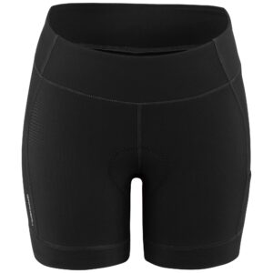 louis garneau, women's fit sensor 5.5 cycling shorts 2, black, medium