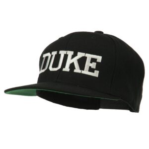 e4Hats.com Halloween Character Duke Embroidered Snapback Cap - Black OSFM