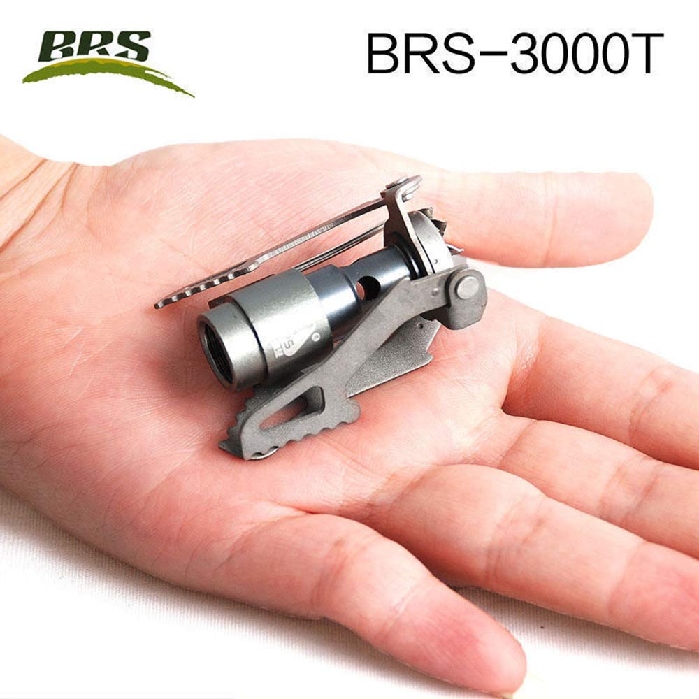 BRS Outdoor BRS-3000T Ultra-Light Titanium Alloy Miniature Portable Picnic Camping Gas Cooking Stove Portable Ultralight Burner 25gram