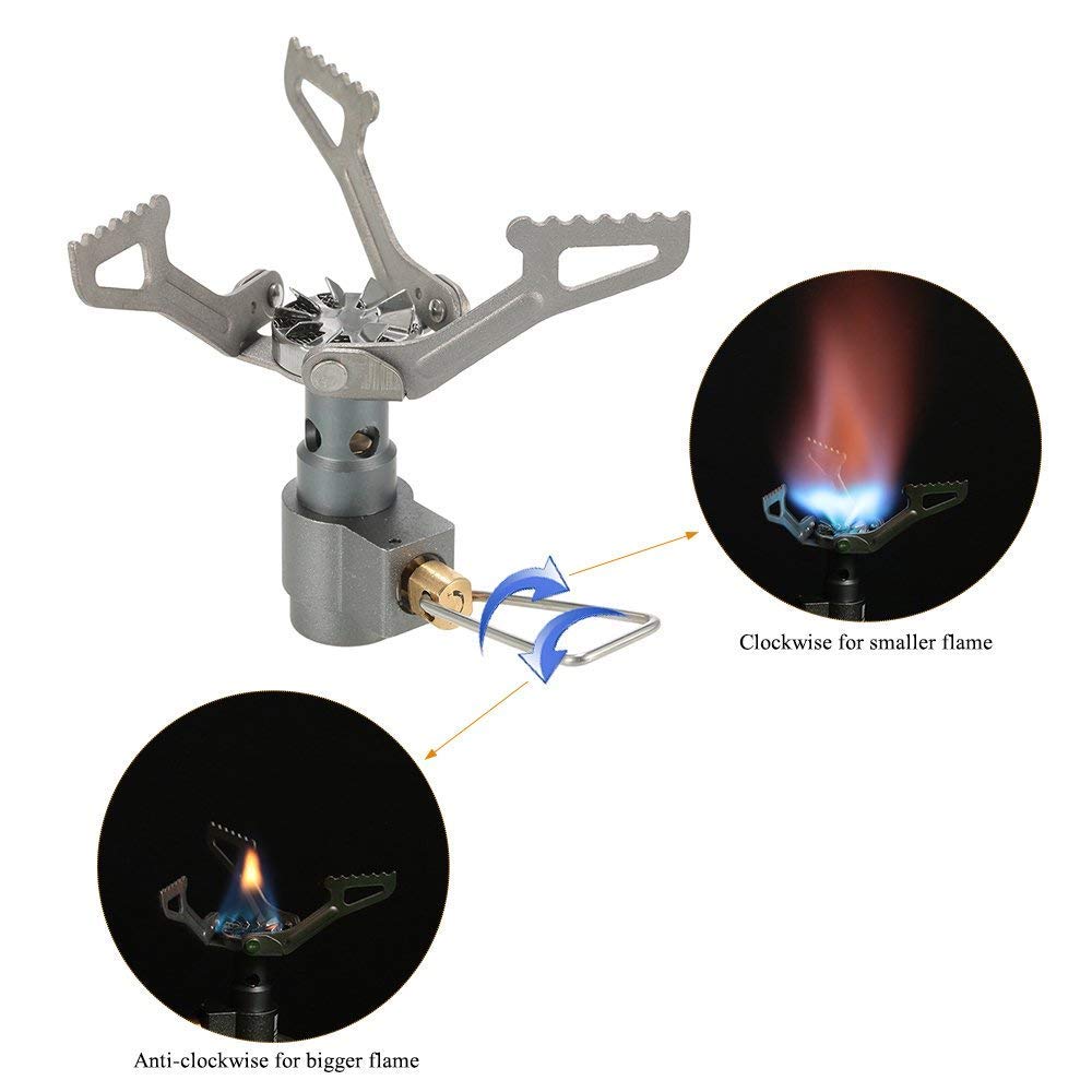 BRS Outdoor BRS-3000T Ultra-Light Titanium Alloy Miniature Portable Picnic Camping Gas Cooking Stove Portable Ultralight Burner 25gram