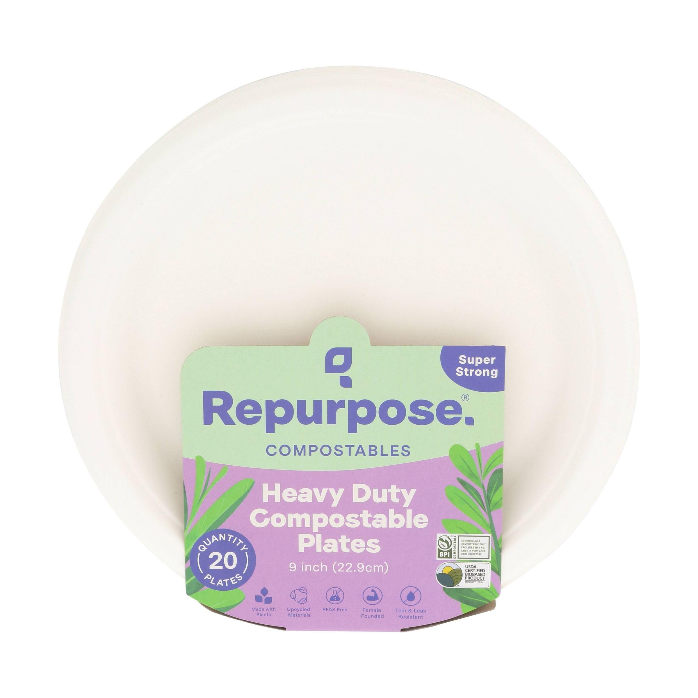 Repurpose, Plates Compostable 9 In 20 Count