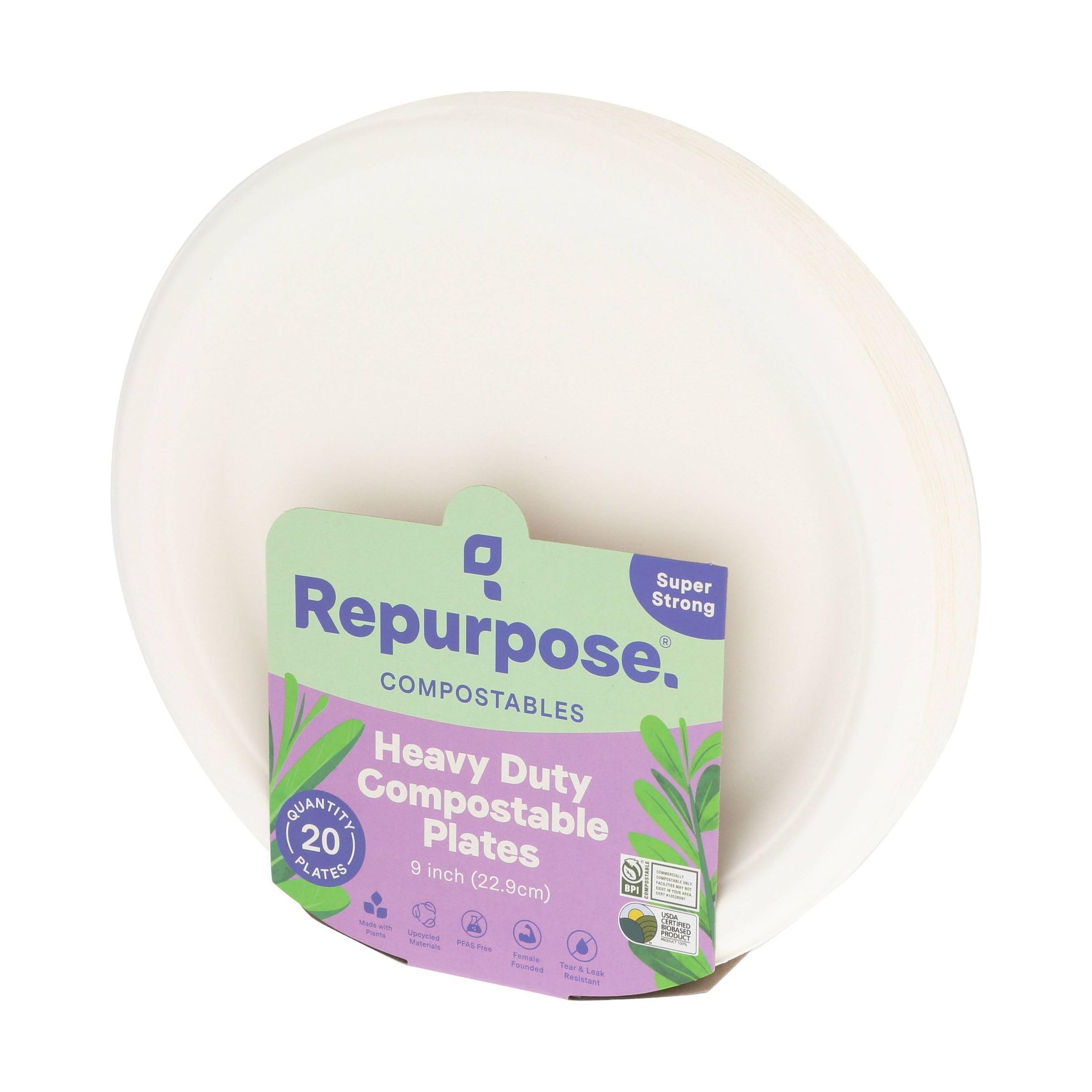 Repurpose, Plates Compostable 9 In 20 Count