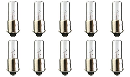 CEC Industries #120MB6 Bulbs, 120 V, 6 W, BA9s Base, T-2 Shape (Box of 10)