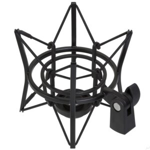 LyxPro MKS1-B Condenser Spider Microphone Shockmount, Anti Vibration and Isolation - Black