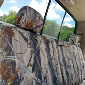 Durafit Seat Covers | FD77 XD3-C | 2002-2007 Ford F250-F550 Front/Back Car Seat Cover in XD3 Camo Endura Fabric | Front 40/20/40 High Back | Rear is Solid Bench | Not for 60/40 Double Cab only